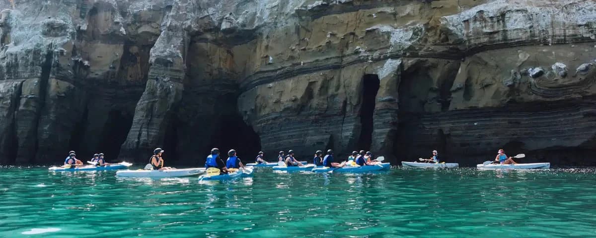 La Jolla sea cave kayak tour San Diego — outdoor water activities in La Jolla